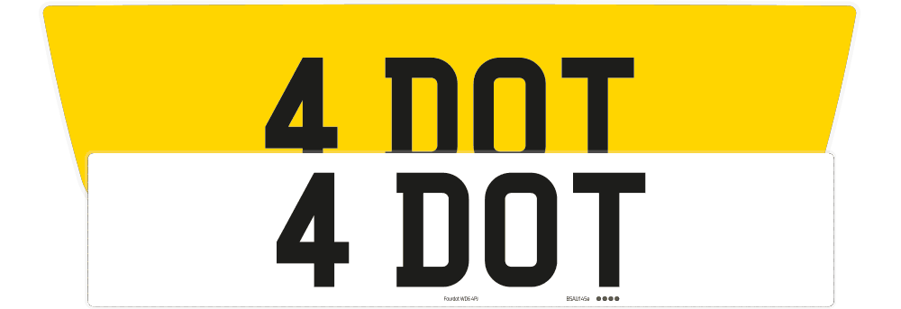 Aston Martin DB9 Reflective Signature & Classic Plate Set