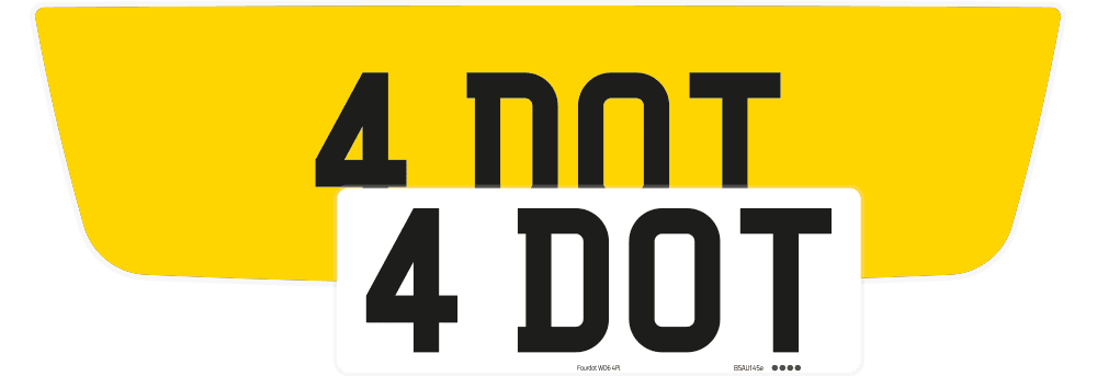 Aston Martin DB9 Reflective Signature & Zero Plate Set