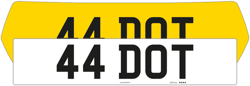 Mini Cooper Hatch Reflective Signature & Classic Plate Set